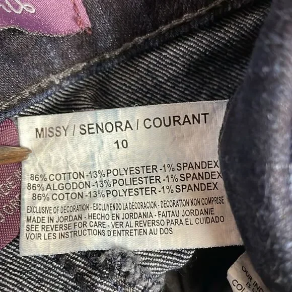 Gloria Vanderbilt Ladies Amanda Jeans, Size 10, Dark Blue - Picture 11 of 11